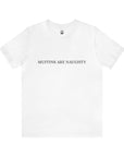 Muffins are naughty Unisex Jersey Short Sleeve Tee